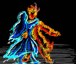 a dance and fire and ice
